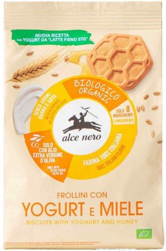 Alce nero Frollino Yogurt E Miele Bio 250 Grammi