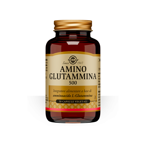 solgar amino glutammina 500 50 capsule