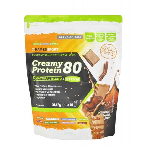 named creamy protein 80 sport 500 grammi cookies e cream