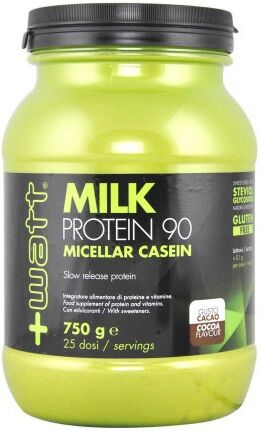 +WATT Watt Milk Protein 90 Micellar Casein 750 Grammi Fragola