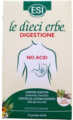 Esi Le Dieci Erbe Digestione No Acid 16 Pocket Drink