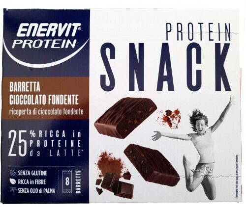 Enervit Protein Snack Cioccolato Fondente Astuccio Da 8 Barrette