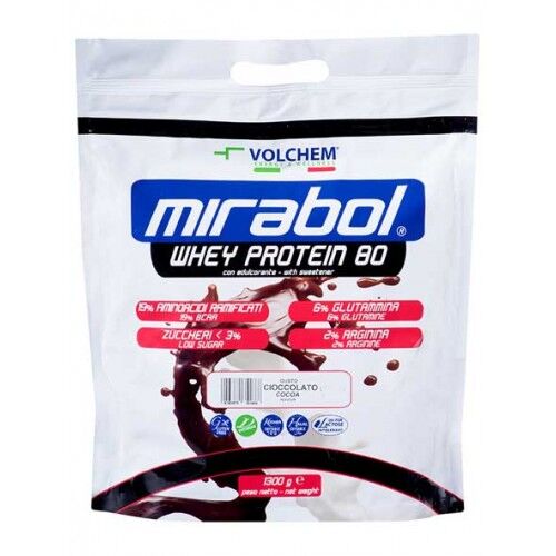 Volchem Mirabol Whey Protein 80 1300 Grammi Cioccolato