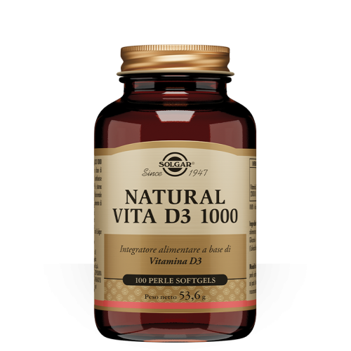 Solgar Natural Vita D3 1000 100 Perle Softgels