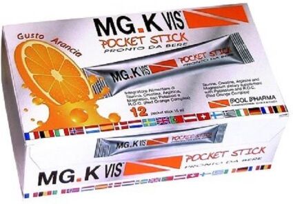 Pool Pharma Mg.k Vis 12 Pocket Stick Arancia