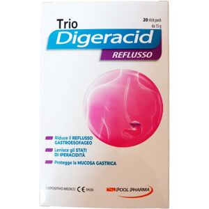 Pool Pharma Trio Digeracid Reflusso 20 Stick