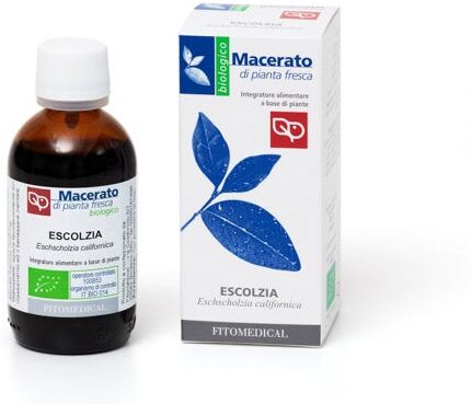 Fitomedical Srl Tintura Madre Escolzia Bio 100ml