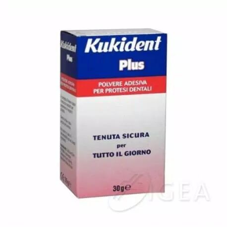 Kukident Plus Polvere Adesiva per Protesi Dentali 30 g