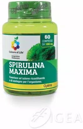 Optima Naturals - Colours Of Life Colours of Life Spirulina Maxima Integratore Tonico