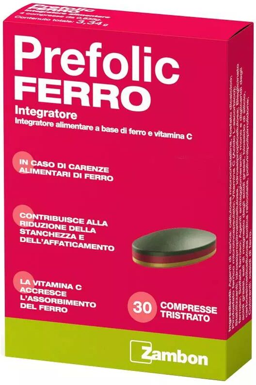 Zambon Prefolic Ferro Integratore 30 Compresse