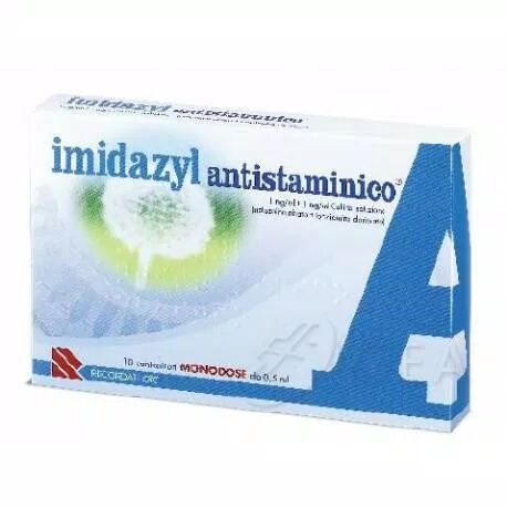 Recordati Imidazyl Antistaminico Collirio 10 Monodosi 0,5 ml 1 mg/ml + 1 mg/ml