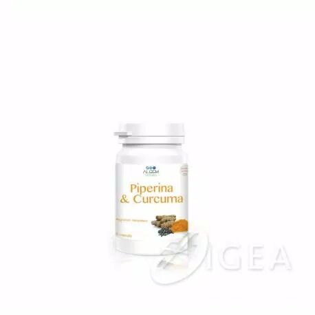 Algem Natura Algem Piperina & Curcuma Integratore per la buona digestione 45 capsule