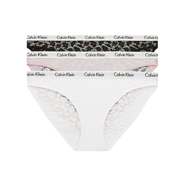 calvin slip bikini calvin klein underwear 3 pack in pizzo da donna rif. qd3926e-24x