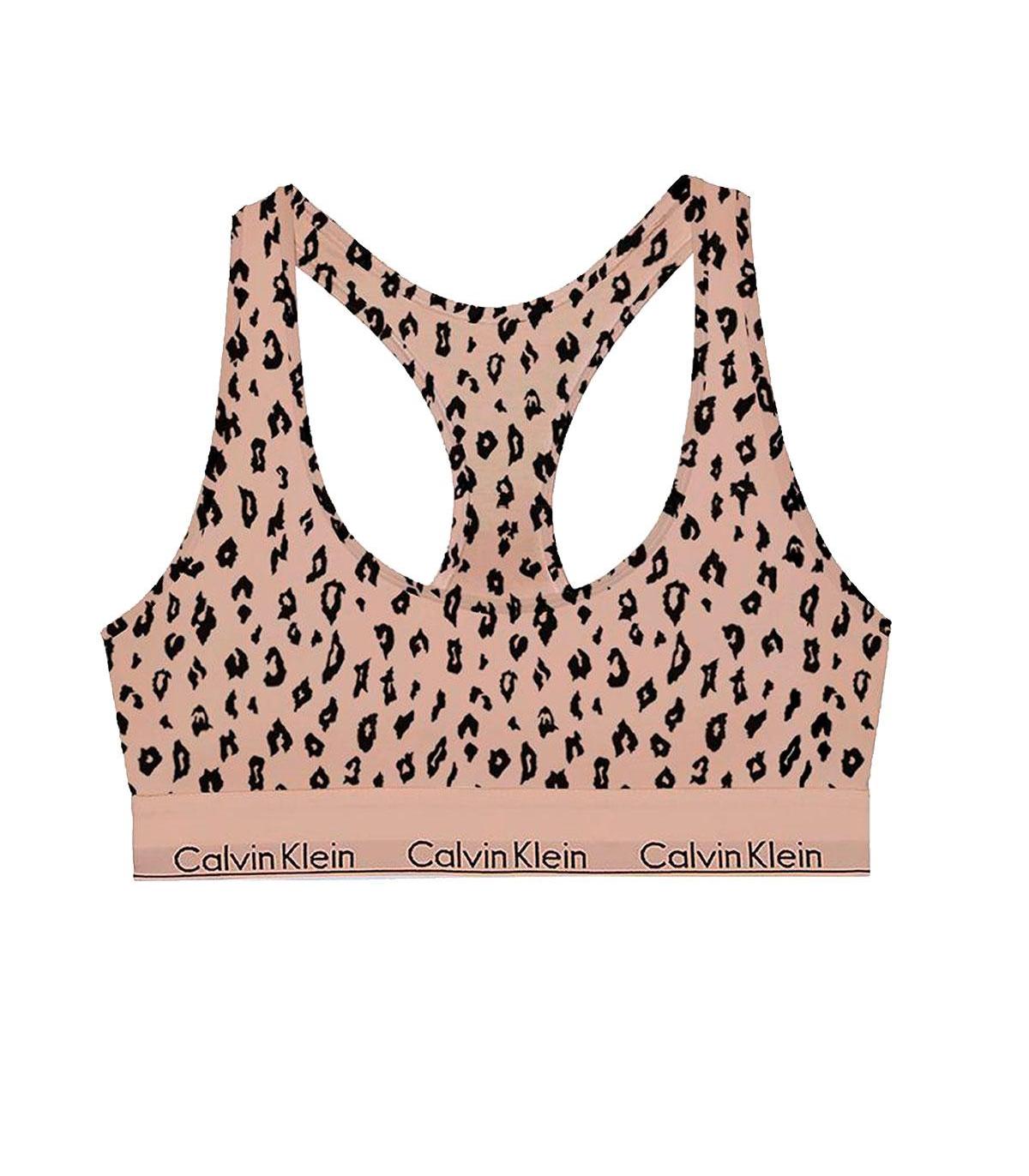 Calvin Bralette Calvin Klein Underwear modern cotton animalier da donna rif. 0000F3785E-JN6