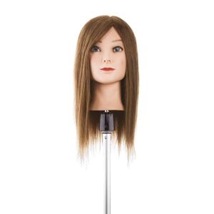 Testa Studio 100% capelli naturali umani capello 40 cm testa finta per parrucchiere