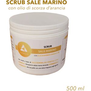 SCRUB SALE MARINO CON OLIO DI SCORZA D'ARANCIA 500 ML KEOPALIA MADE IN ITALY