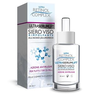 Siero Viso Ultra Lift Rimpolpante all'acido jaluronico azione antirughe per tutti i tipi di pelle Retinol Complex