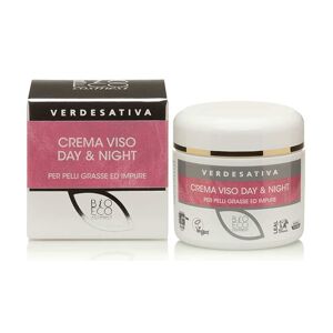 Crema viso Day & Night pelli grasse ed impure 100% BIO ECO COSMESI 50 ml