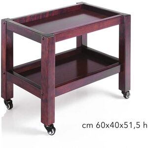 CARRELLO IN LEGNO PER SPA ESTETISTA CENTRO ESTETICO Mogano Wenge