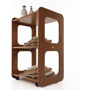 Carrello in legno multistrato in betulla per centro estetico spa massaggi centro benessere