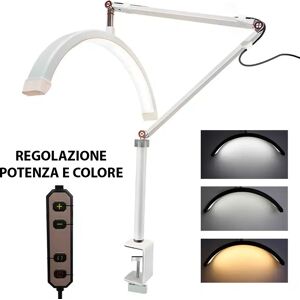 Luce ad arco LED da tavolo con morsetto lampada con regolazione