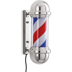 BARBER POLE LED da interno Insegna luminosa da barbiere Argento Oro Nero