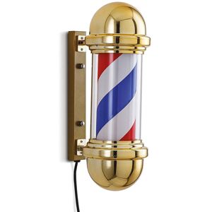 BARBER POLE LED da interno Insegna luminosa da barbiere Argento Oro Nero