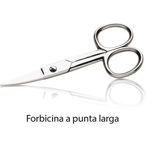 Forbicina a punta larga in acciaio inox per manicure e pedicure