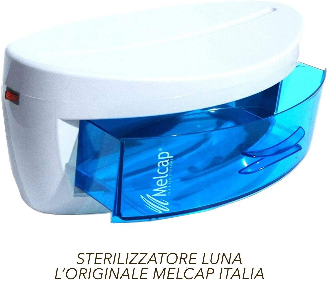 STERILIZZATORE UV LUNA MELCAP CON CASSETTO ESTRAIBILE PER BARBIERE PARRUCCHIERE ESTETISTA CENTRO ESTETICO E SPA