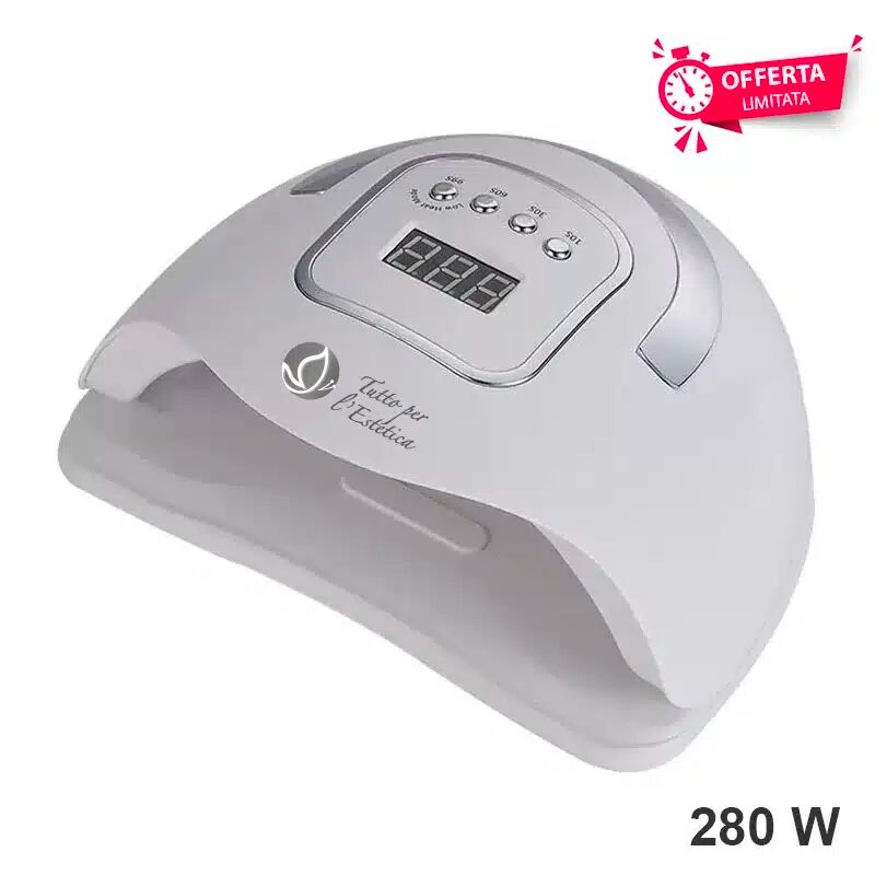 Lampada UV LED 280W per estetista manicure ricostruzione unghie UV display digitale luce rosa