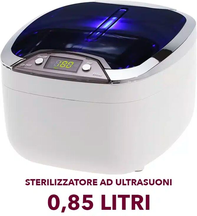 Sterilizzatore ad ultrasuoni per estetista, pulizia e sterilizzazione degli strumenti per centro estetico 0.8 litri 55W