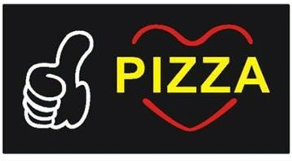 TrAdE Shop Traesio Logo Insegna Luminosa Per Bar Ristorante Pizzeria A Led Scritta Pizza Vetrina