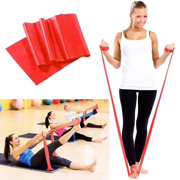 trade shop traesio fascia elastica in latex 200cm per esercizi fisici yoga ginnastica palestra fit