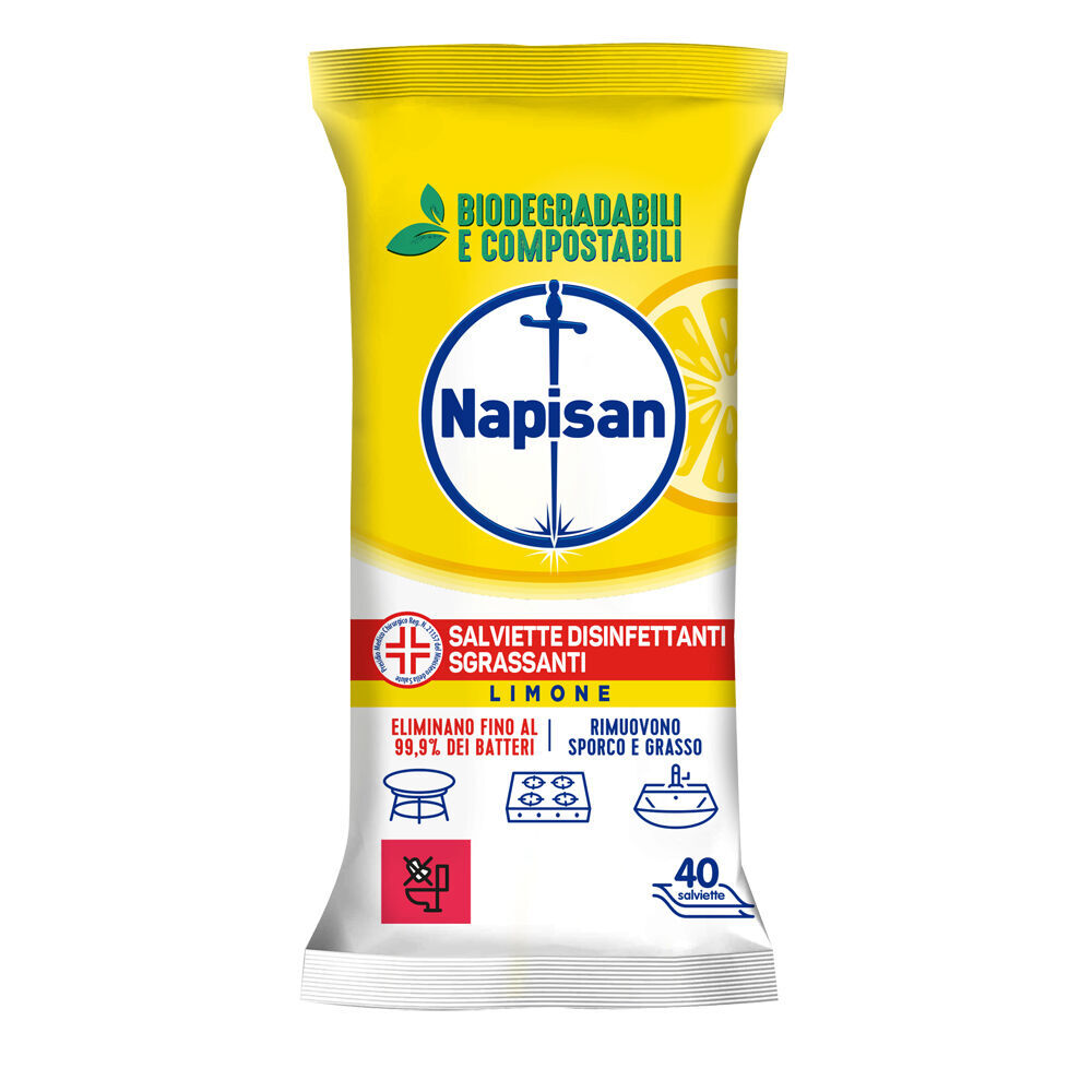 Napisan Igienizzanti Limone 40 Salviette -