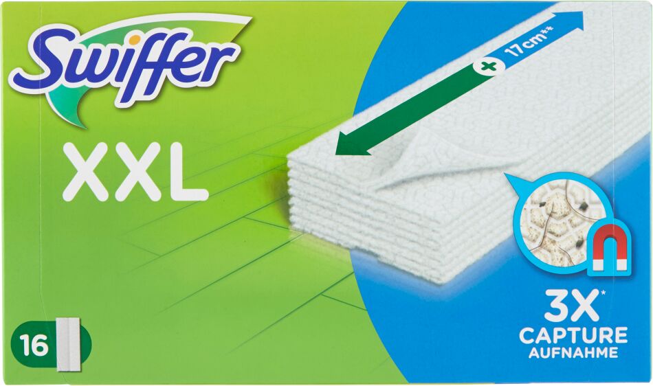 Swiffer XXL Panni Catturapolvere per Scopa 16 Panni -