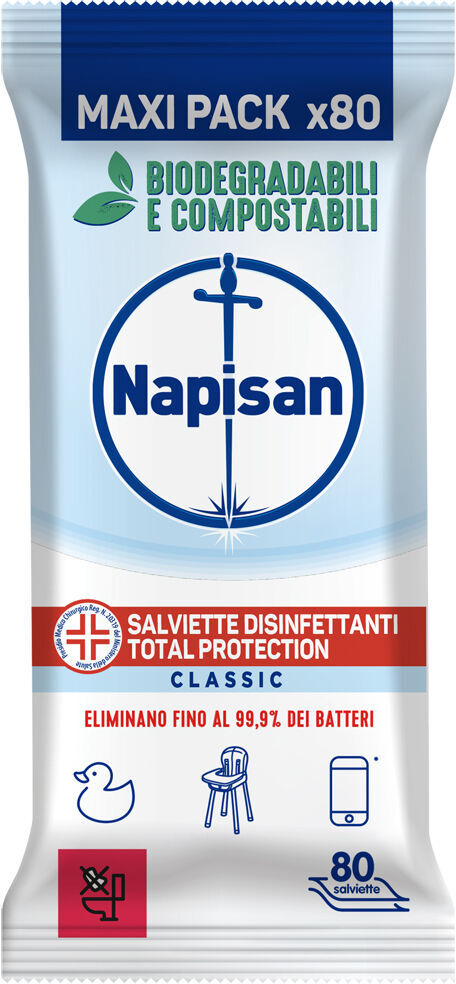 Napisan Igienizzanti Limone 80 Salviette -