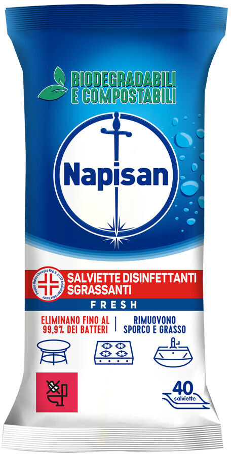 Napisan Igienizzanti Fresh 40 Salviette -