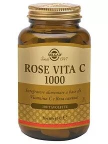 Solgar Rose Vita C 1000 Integratore di Vitamina C 100 Tavolette