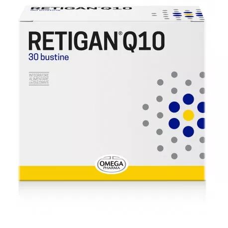 Omega Pharma Retigan Q10 Integratore per il sistema nervoso 30 Bustine