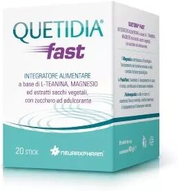 Neuraxpharm Quetidia Fast Integratore per il Sistema Nervoso 20 Stick