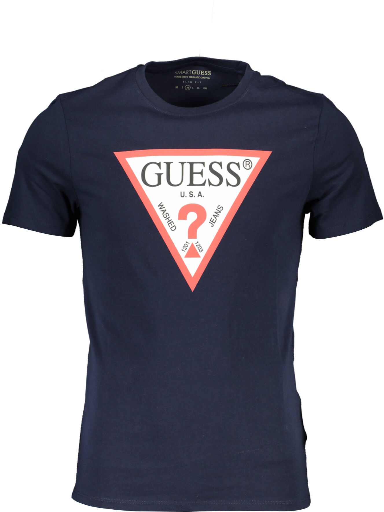 Guess T-Shirt Uomo blu cotone SE057 taglia L