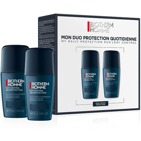 biotherm homme day control 48h duo set 2 x 75 ml