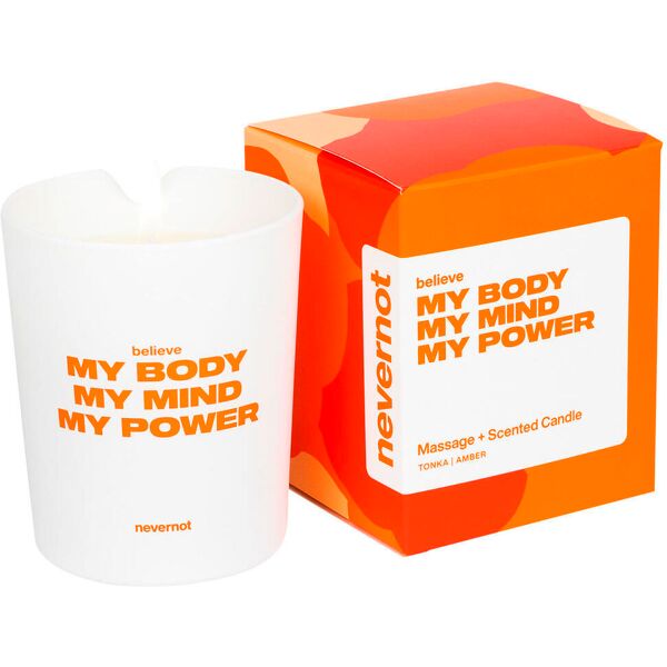 nevernot massage candle believe 170 g