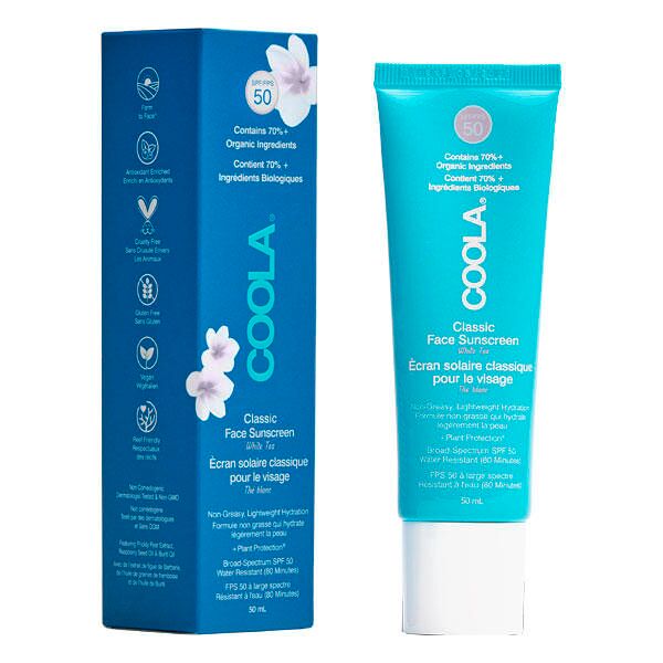 coola classic spf 50 face lotion white tea 50 ml