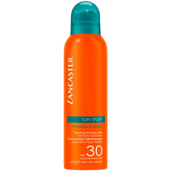 lancaster sun sport cooling invisible mist wet skin application spf 30, 200 ml