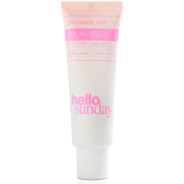 hello sunday the matte one oil control moisturiser spf 50 50 ml