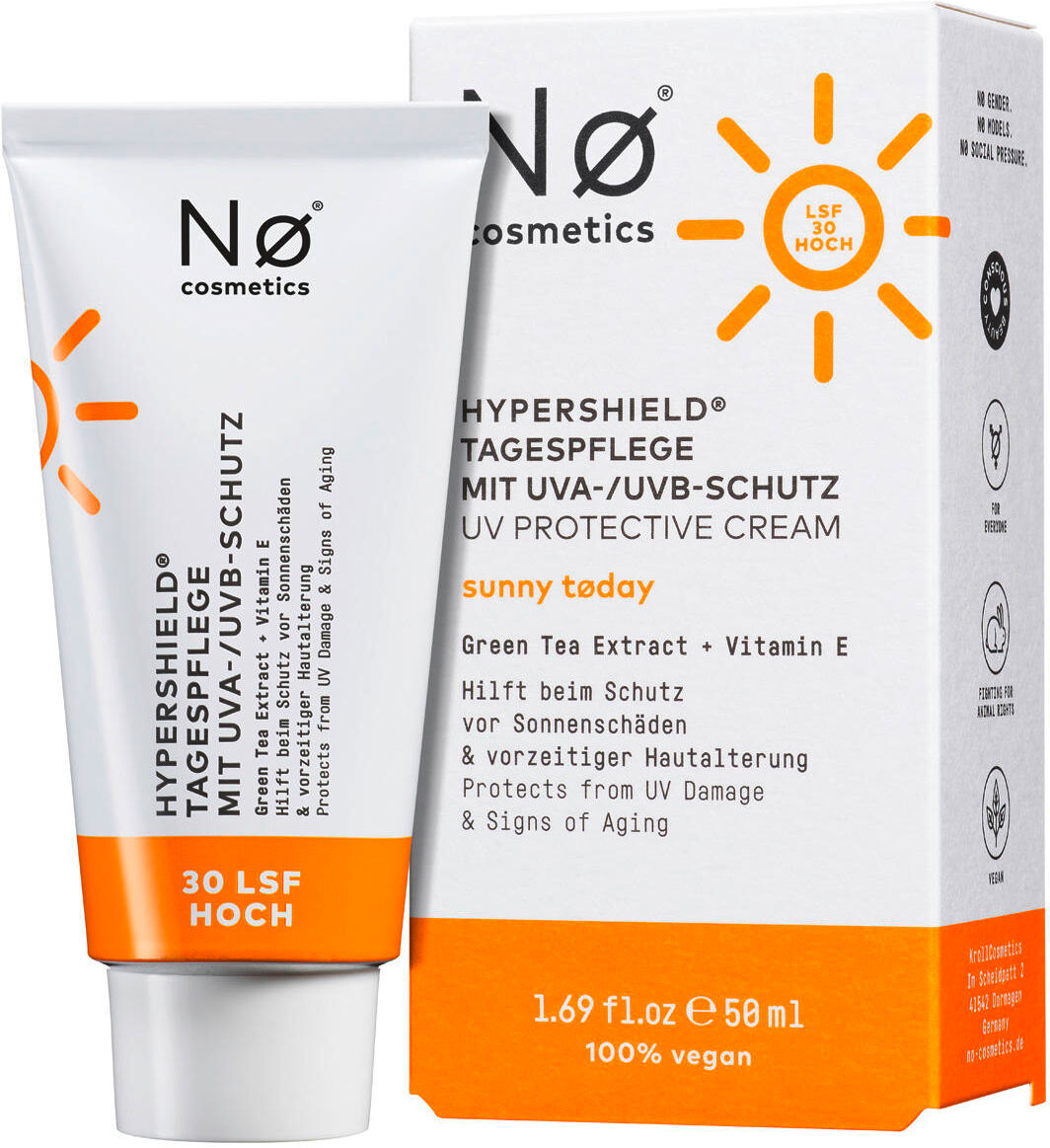 nø cosmetics sunny tøday hypershield trattamento da giorno con protezione uva/uvb spf 30 50 ml