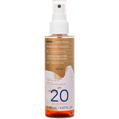 Korres Olio Secco Abbronzante SPF20 - Olio Solare Korres Olio Secco Abbronzante SPF20 - Olio Solare