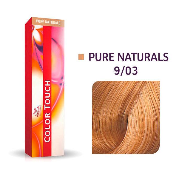 wella color touch pure naturals 9/03 biondo chiaro natura oro