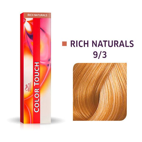 wella color touch rich naturals 9/3 oro biondo chiaro